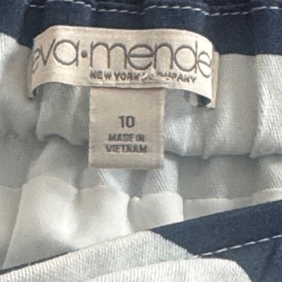 New York & Company Eva Mendes Nautical Striped Pencil Skirt - Size 10 - Picture 6 of 9